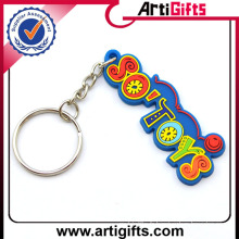 Wholesale cheap pvc letter shape keychain